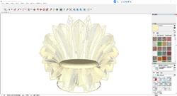 独特曼陀罗花扶手椅Sketchup模型呈现