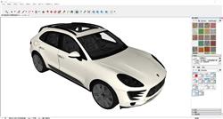 用Sketchup打造精致保时捷SUV造型