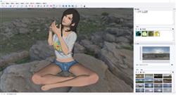 SketchUp打造户外惬意坐姿人物形象模型