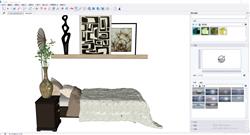 SketchUp现代简约卧室软装模型展示