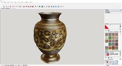 SketchUp艺术感复古花瓶3D模型呈现