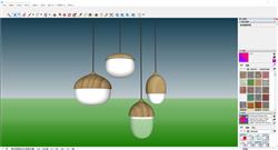 Sketchup打造创意橡果造型吊灯3D模型