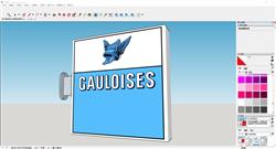 Sketchup灯箱招牌模型