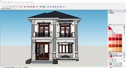 Sketchup欧式别墅精美立面设计展示