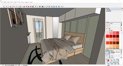Sketchup现代简约卧室空间设计呈现