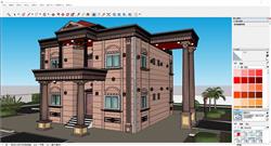 Sketchup欧式古典风格别墅3D模型