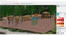 Sketchup林间木屋景观3D模型展示