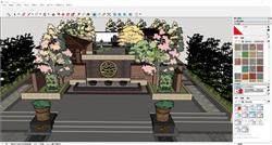 庭院景观露台花园sketchup模型库