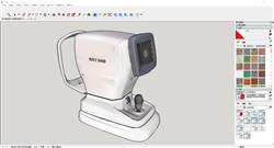 眼镜店的近视验光机sketchup模型库