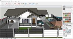 坡屋顶住宅别墅sketchup模型库