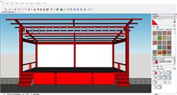 简易舞台搭子sketchup模型库
