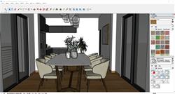 厨房餐桌椅sketchup模型库