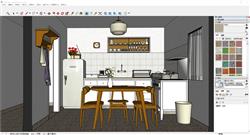 厨房空间sketchup模型库
