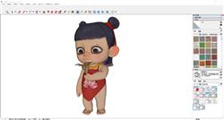 哪吒手办粗模sketchup模型库