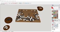五子棋围棋棋盘sketchup模型库