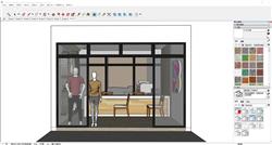 服装店假人模特工作室sketchup模型库