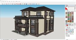 新中式别墅住宅sketchup模型库