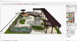 日式庭院景观sketchup模型库