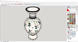 中式花瓶摆件sketchup模型库