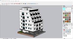 韩式公寓建筑sketchup模型库
