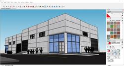 展厅仓库建筑sketchup模型库