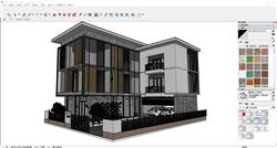 现代别墅住宅建筑sketchup模型库