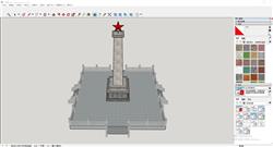 纪念碑sketchup模型库