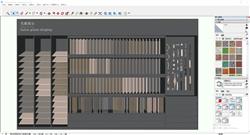 木板色板展示柜sketchup模型库