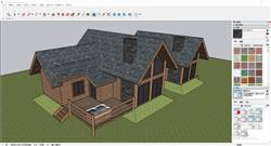 坡屋顶民宿木屋sketchup模型库