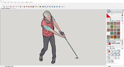 高尔夫老爷爷人物sketchup模型库