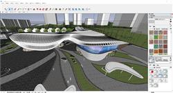 文化异形建筑草图大师模型
