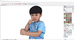 小男孩人物草图大师免费素材库