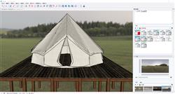 露营帐篷sketchup模型库