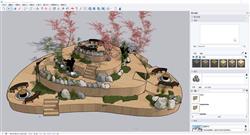 景观假山公园sketchup官方模型库