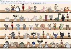 儿童玩具集合SU草图
