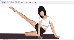 瑜伽人物3d溜溜模型网官网