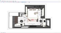 单身公寓住宅SU模型 免费sketchup模型下载