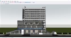 酒店建筑SU模型 免费sketchup模型下载