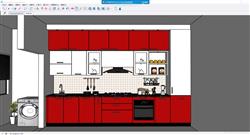 厨房,免费sketchup模型, 高质量su模型, su建筑模型, su景观园林模型, su家装模型 免费SU模型下载