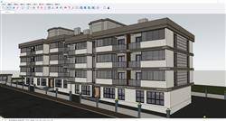 公寓住宅建筑SU模型