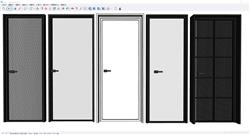 长虹玻璃门SU模型 免费sketchup模型下载