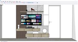 电视柜SU模型