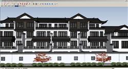 江南别墅建筑SU模型