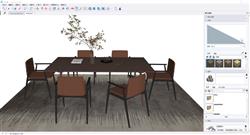 餐桌椅家具SU模型