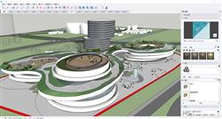 文化馆建筑SU模型