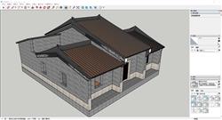 粤式民居建筑SU模型 免费sketchup模型下载