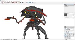 科幻外星机器人SU模型 免费sketchup模型下载