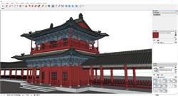 中式古建筑SU模型