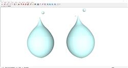 水滴雨滴玉珠SU模型