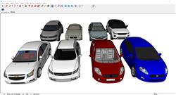 汽车轿车SU模型 免费sketchup模型下载